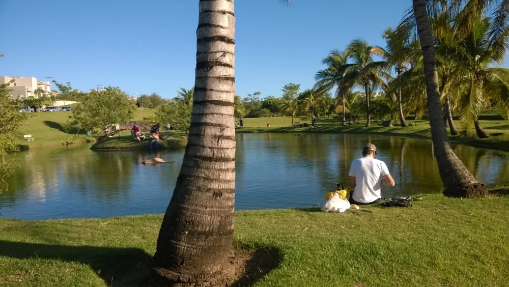 Lago para pescaria
